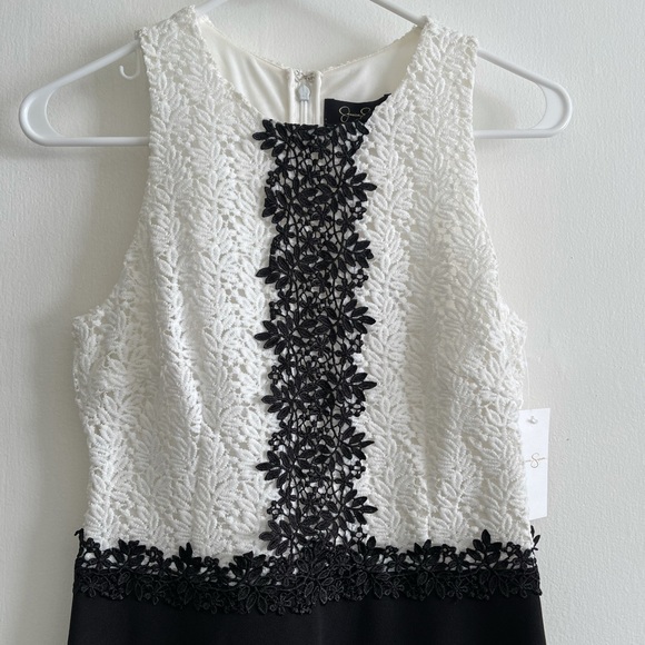 Jessica Simpson Fit & Flare Dress Sleeveless Lace Top Size 6 - Picture 4 of 11